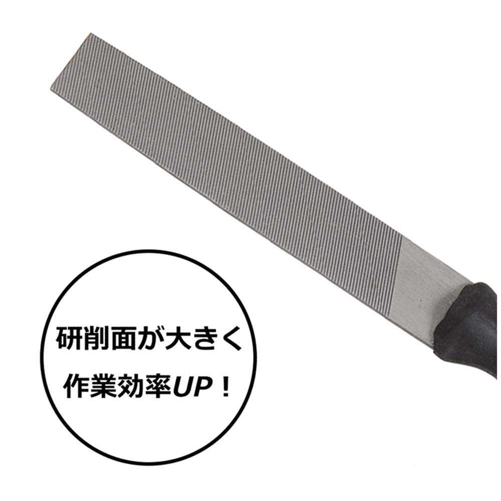 SK11 Flat Aluminum/Plastic File, Wide, Rough/Finishing, 150mm,