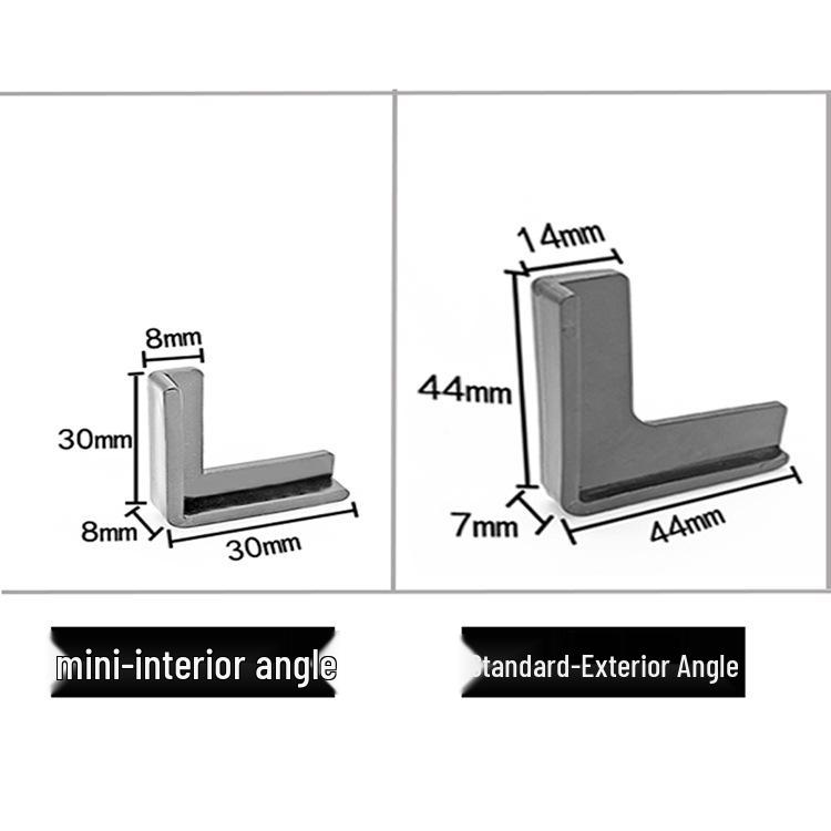 Aluminum Window Corner Protector: Anti-Collision Tempered Glass and Plastic Steel Bumper