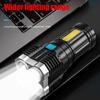 Led Flashlight Powerful 1500m 5 Rechargeable Portable Ultra Bright Usb With Long Range External Use