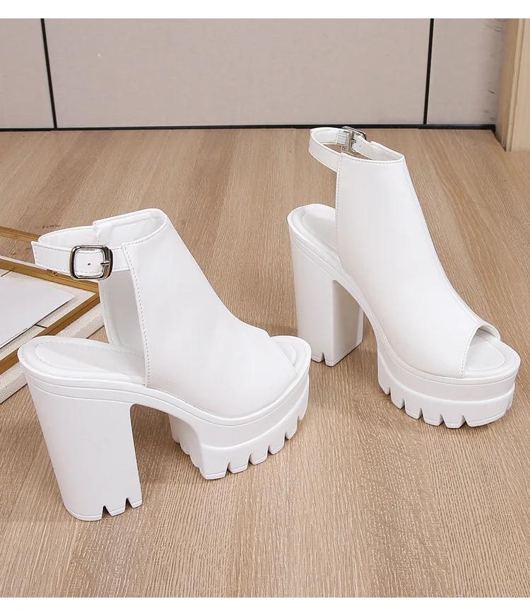 Mode Heißer Verkauf Europäische Damen Sommer Schuhe Slingbacks 13cm Hohe Absätze Sandalen Plateau Freizeitschuhe für Party 2025