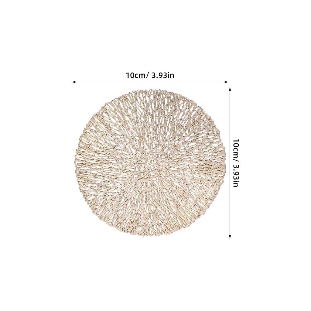 12Pcs Heatproof Non Slip PVC Coasters Heat Resistant Cup Mats for Desk Kitchen Table Elegant Round Drink Placemats Anti Scald