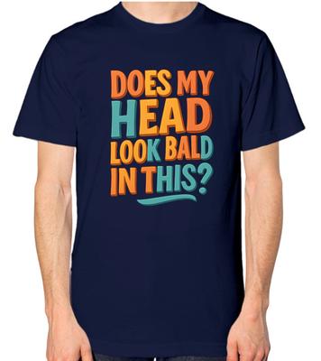 Sieht mein Kopf in diesem T-Shirt kahl aus?