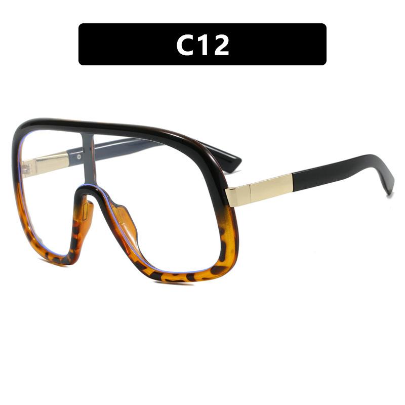 JYL Oversized One-Piece Sunglasses UV400 Unisex Punk Big Frame / 3243