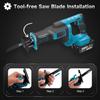 4000RPM Cordless Electric Reciprocating Saw Variable Speed Metal Wood Cutting Saw 4Pcs Saw Blades for 18V Battery
