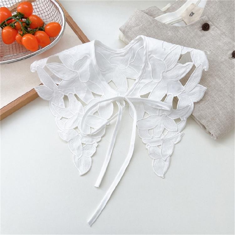 Chic Detachable Neckline Accessory Delicate Lace Spread Lapel Collar 8 Style Choices