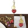 Heart Shape Key Holder Pendant With Metal Finish For Handbag Decoration And Gift