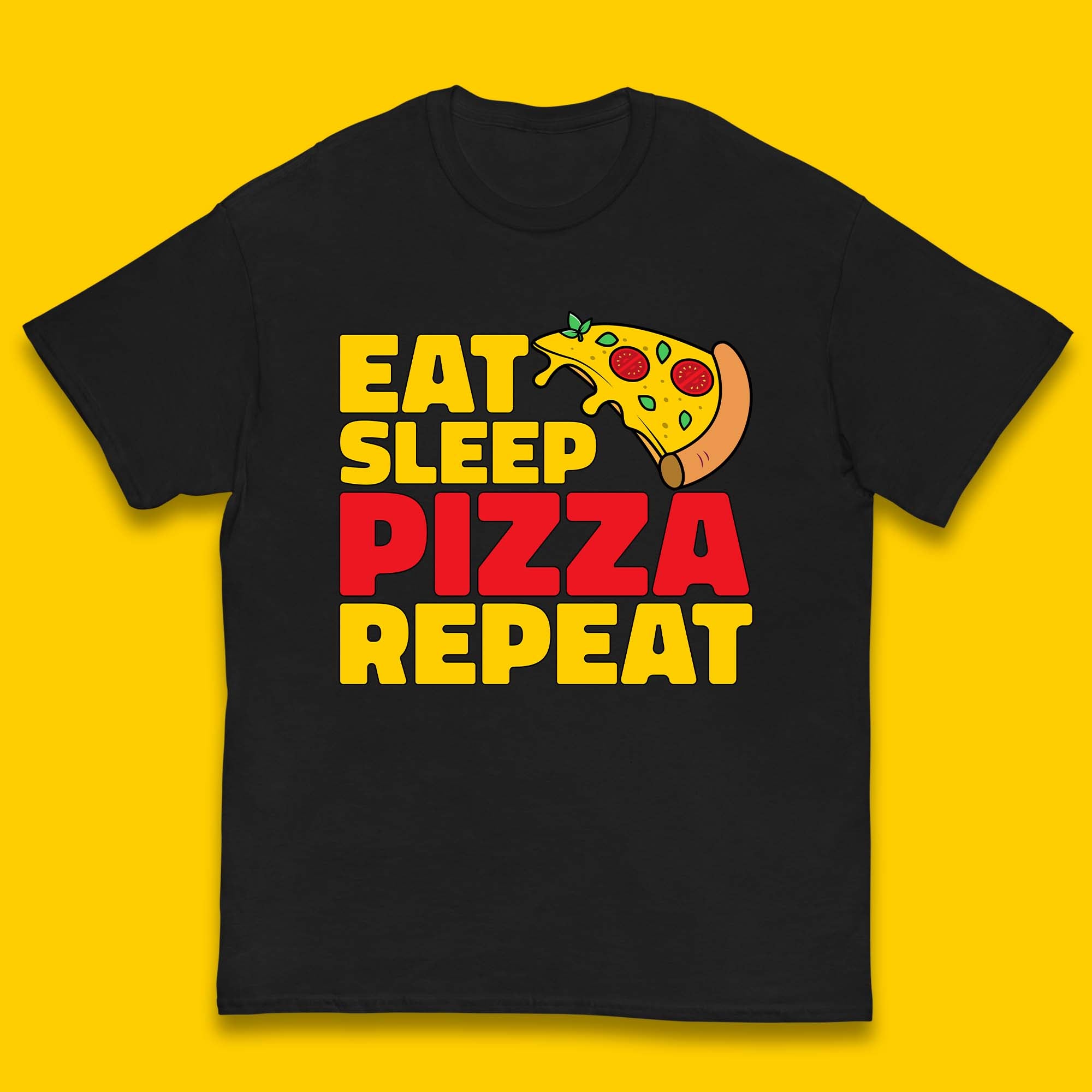 Eat Sleep Pizza Repeat Kids T-Shirt 130
