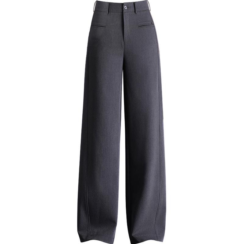 2026 Spring Women's High Waist Straight Leg Suit Pants - Chic, Comfy, and Versatile