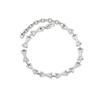 Geometric X-Shaped Hip-Hop Style Necklace & Bracelet Set - Trendy Unisex Jewelry
