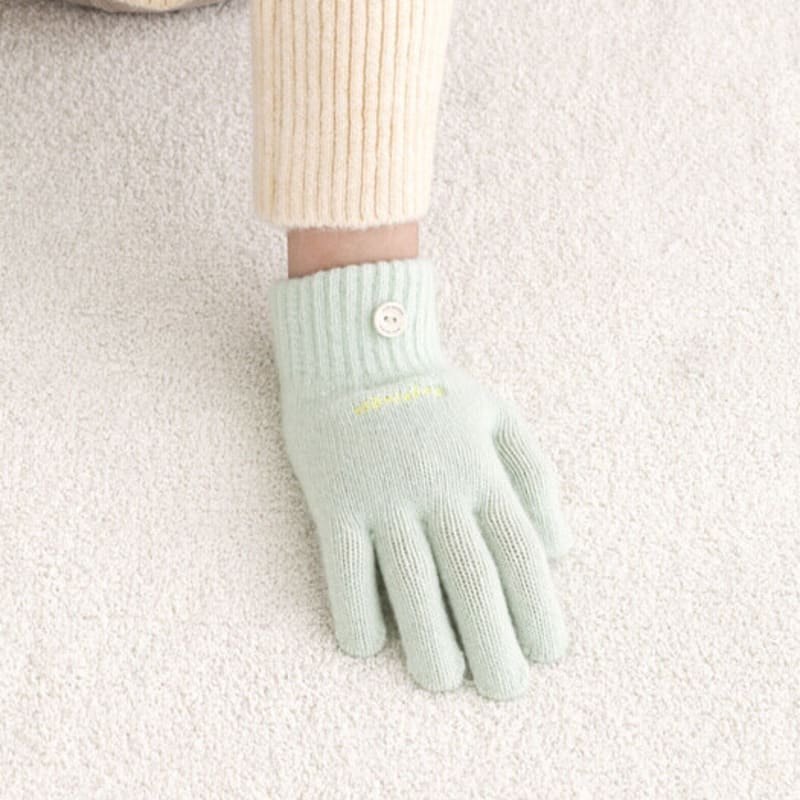 orb studio DON’T FORGET ME wool gloves (Mint)