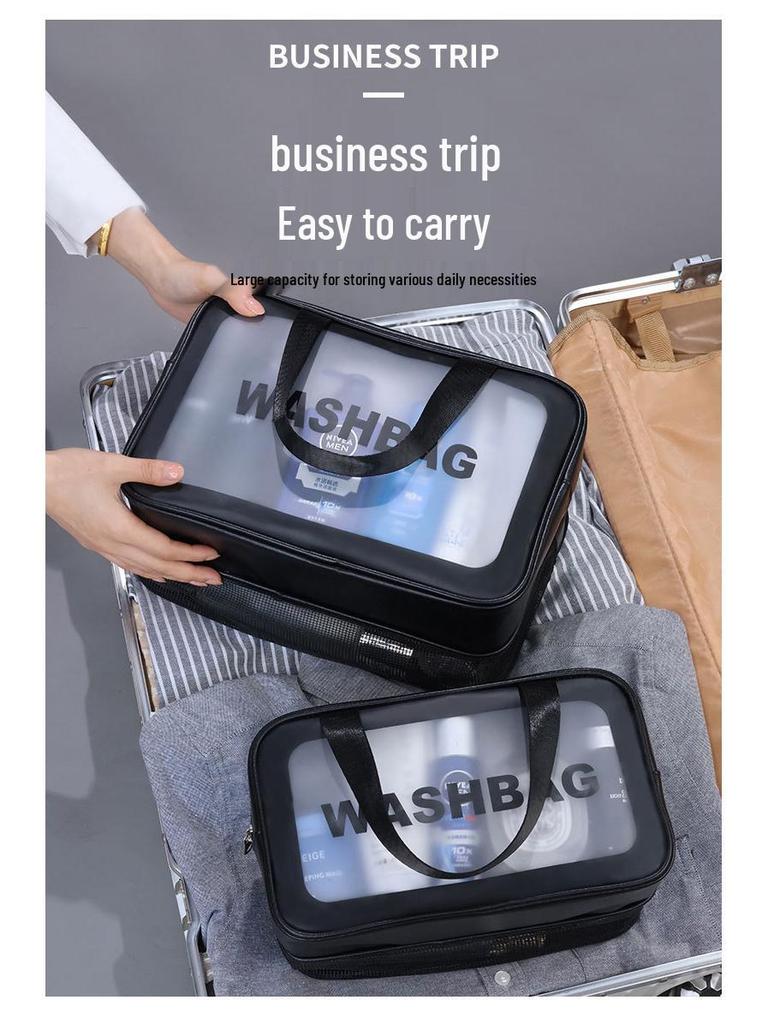 2025 Portable Travel Wash Bag for Dry and Wet Items