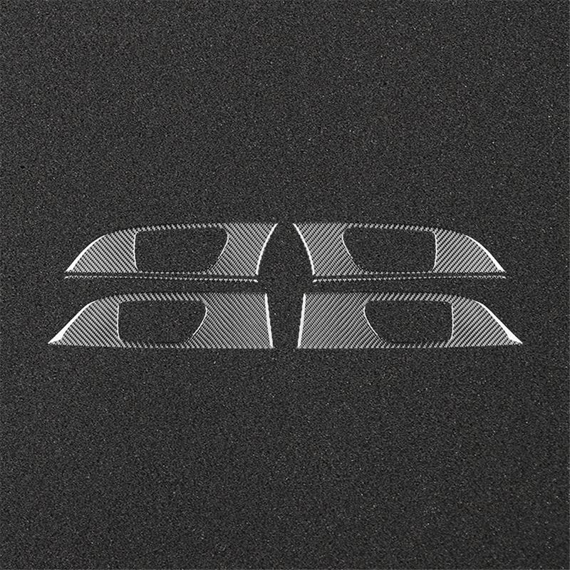 A87Q-Carbon Fiber for Subaru Impreza 2009 2010 2011 Car Inner Door Handle Panel Cover Trim Interior Accessories