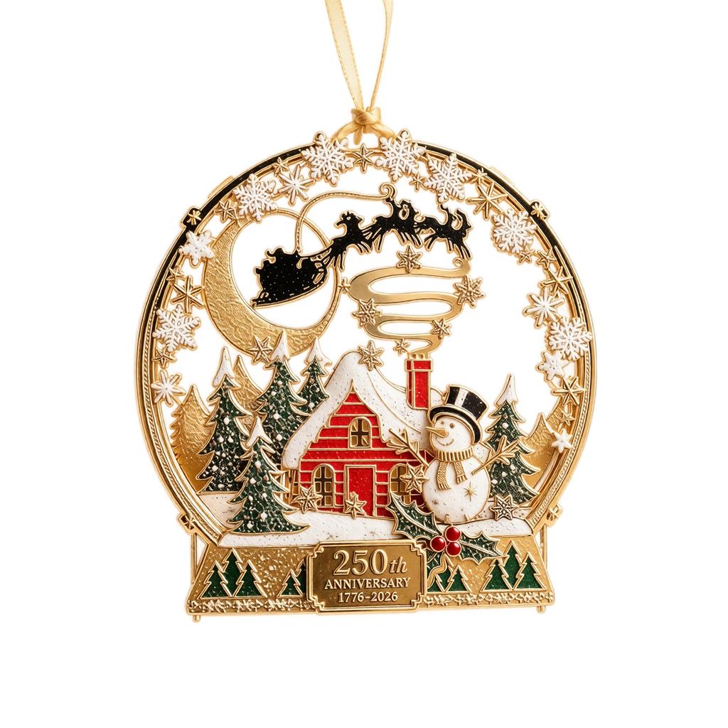 Acrylic Christmas Hanging Ornament for Holiday Tree and Home Decor