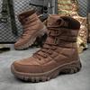 Fashion Men's Tactical Boots Ankle Outdoor Hiking Desert Boots Sports Climbing Shoes Work Waterproof Work Safety Hunting Shoes