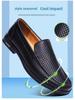 Herren Atmungsaktive Weiche Leder Slipper, Slip-On, Größen 37-46, Ideal für Mittelalte und Ältere