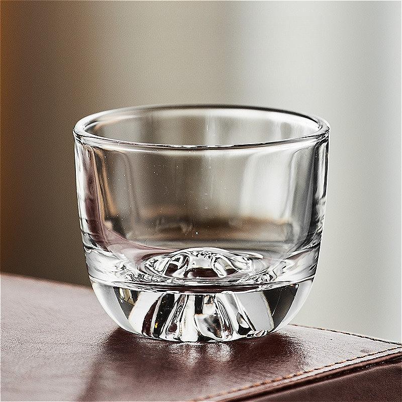 105ml Kung Fu Tea Cup Creative Crystal Tea Cup Glass Cup Home Personalized Wine Glass Iceberg Mug Transparent Drinking Glasses