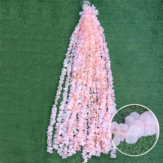 Guirlande de fleurs de glycine artificielle Vigne de fleurs suspendues en fausse glycine pour la maison, l'arche de mariage, le mur, le jardin