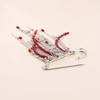 Retro Red Bead Tassel Pin Clothes Decor Clothing Jewelry Accessories Design Metal Multi Chain Brooch Exaggerate Long