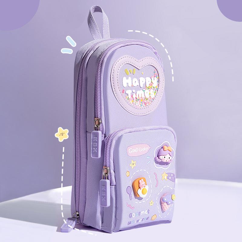 Kawaii Roztomilé Penály Velká Kapacita Plátěná Taška na Tužky Jednoduchá Roztomilá Taška na Skladování Psacích Potřeb Studentské Psací Potřeby Školní Potřeby