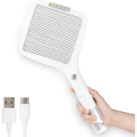 

Mafiti 2 в 1 электрическая мухобойка перезаряжаемая с фонариком противомоскитная решетка для насекомых ракетка для уничтожения мух в помещении и на открытом воздухе аксессуары для кемпинга