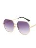 Oversized Round Sunglasses Women Men Steampunk UV400 Polygons Eyewear For Driving Outdoor Sun Shades