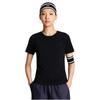 Under Armour Outdoor Knitted Training Sports Casual Simple Solid Color Breathable Commuting Versatile Short Sleeve T-Shirt Women tops 6014377-001