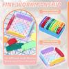 Multifunction 20 Pcs Knit Blocker Pins Combs, Color Knit Blockers Combs For Blocking, Rainbow Knitting Blockers Pins For Blockin