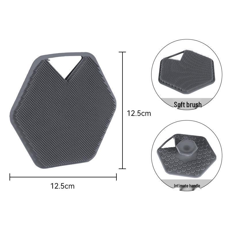 Silicone Long-Handled Soft Bristle Bath Brush for Easy Back Scrubbing