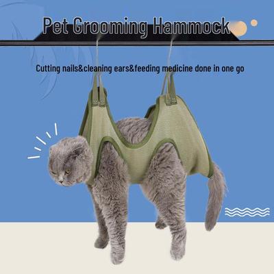 Pet Grooming Hammock for Cat & Dog Nail Trimming and Ear Cleaning