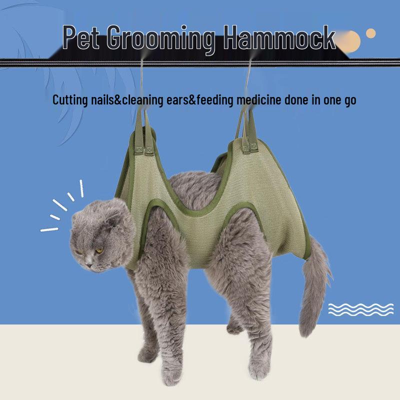 Pet Grooming Hammock for Cat & Dog Nail Trimming and Ear Cleaning