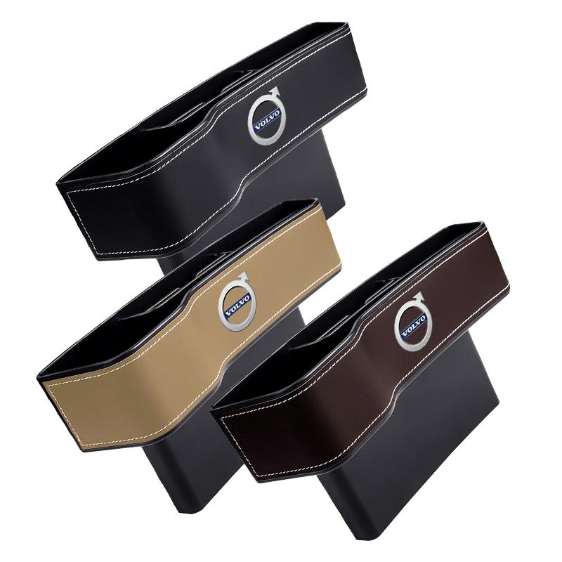 Multifunctional Car Seat Crevice Storage Box Seat Gap Slit Pocket Manager For Volvo 240 C70 S40 S50 S60 S70 S80 S90 V40 V50 V60 V90 XC40 XC60 XC90