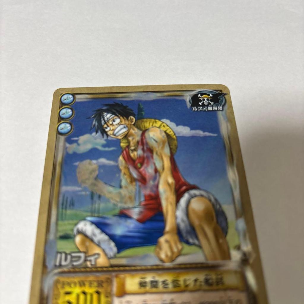 Used Old One Piece Carddass "Shadows of Heroes' Ships" Luffy Holo (with bonus)