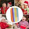Push Bubble Pencil Pen Case Sensory Silicone Toy Stationery Storage Bag Decompression Toy for Kids Students Gifts
