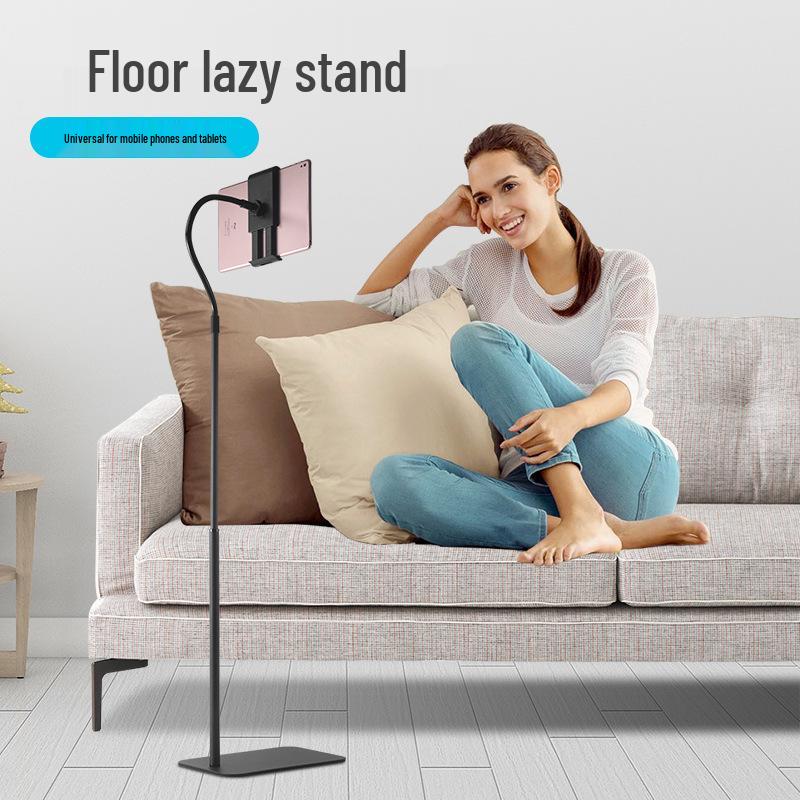 Adjustable Floor Stand for Live Streaming with Phone/Tablet Holder