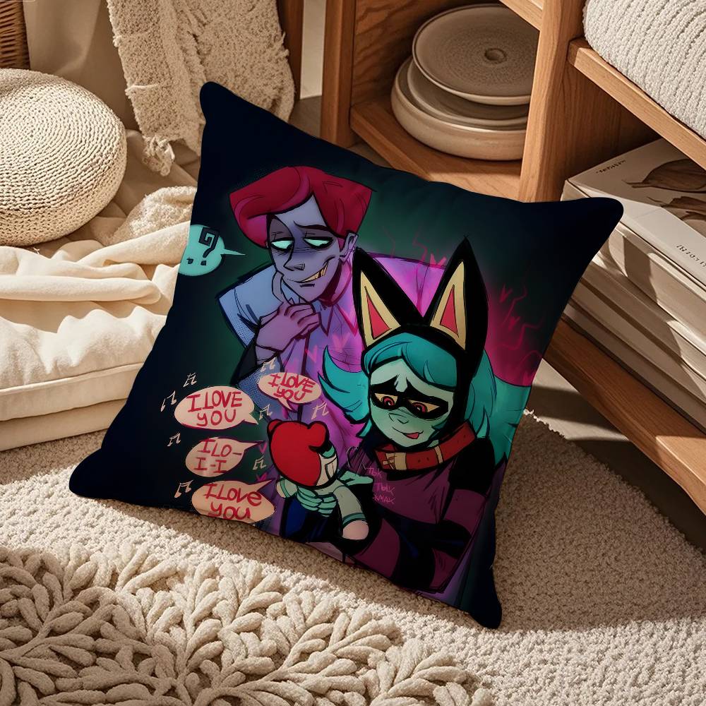 P-Psychocuties Mimi Anime Kissenbezug Komfort Sofa Bett Seidig elegant Unsichtbarer Reißverschluss Kundenspezifischer dekorativer Kissenbezug