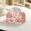 2D Flat, 1pc 2D Flat, Sloth Floral Style Valentine's Day Family Gathering Home Decor Tissue Box, 2D Flat
