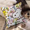 S-Snoopy Cartoon Pillowcase Toon Gift Cushion Cover Bedroom Home Sofa Chair Seat Decor Pillow Case