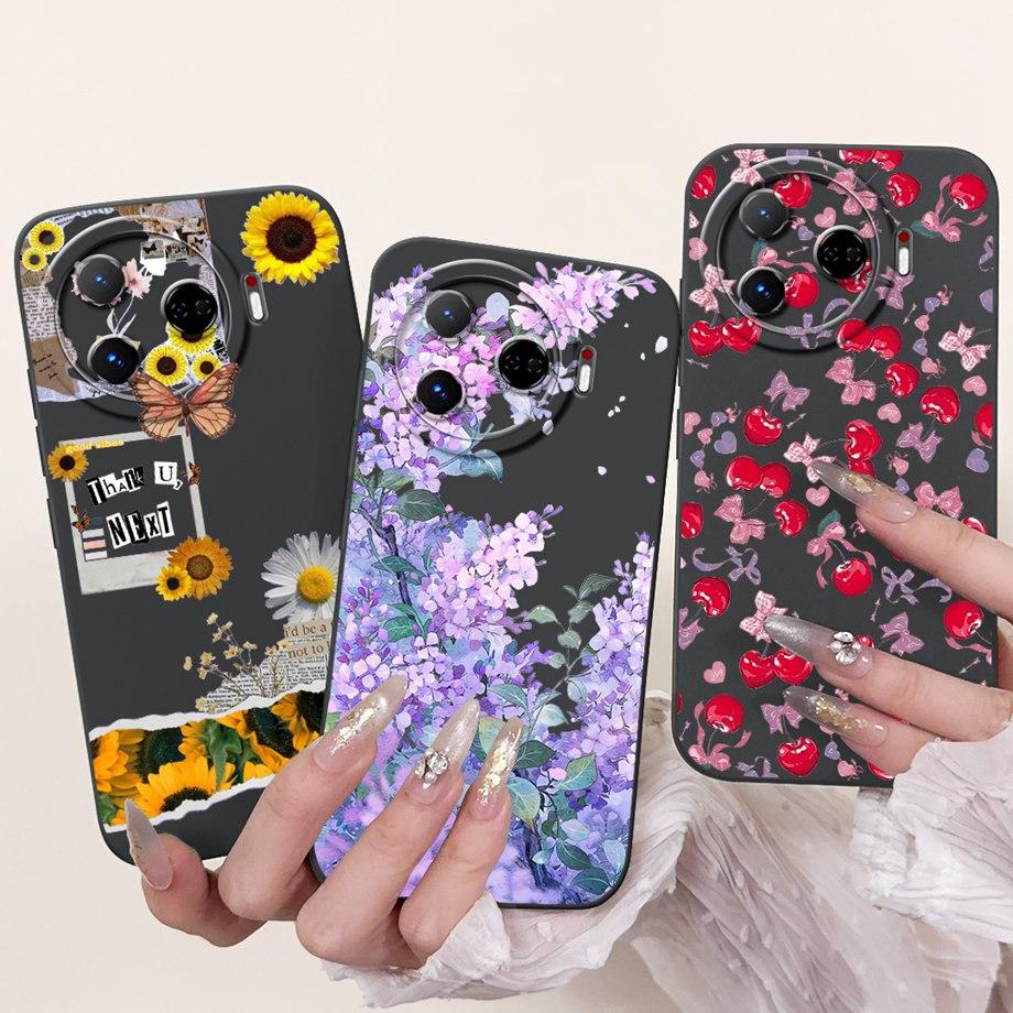 For Tecno Camon 30s 30sPro Phone Case Liquid Silicone Soft Back Cover For Camon 30 Pro 5G Bumper Dragon Cat Flower Butterfly