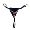 Sexy Rhinestone Thong for Women Mini G-string Bikini Thong Low
