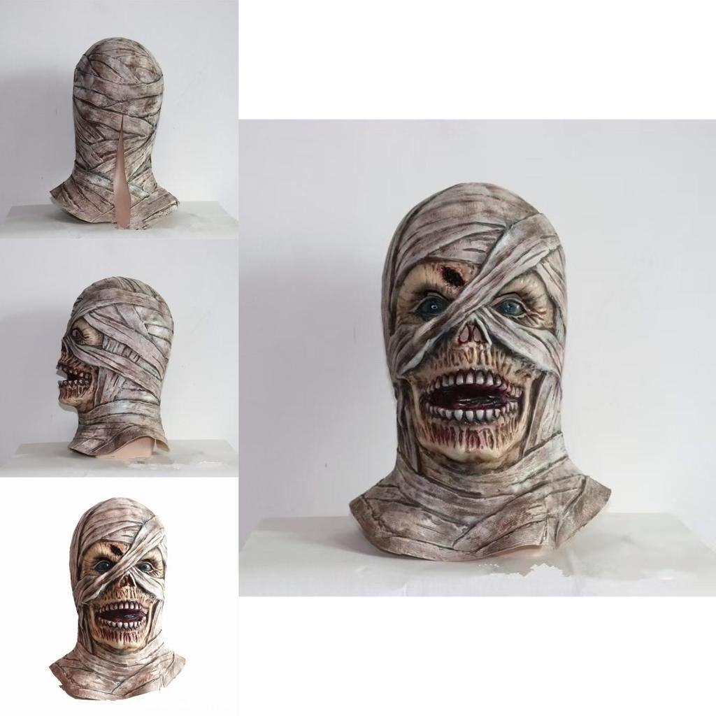 Mummy Latex Halloween Mask With Diy Terror Design For Costumes And Holiday Parties