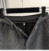 Women's Retro Houndstooth Wool Wide-Leg Pants: Thick, Plus-Size, Elastic High Waist - Winter Casual Versatile Straight Style