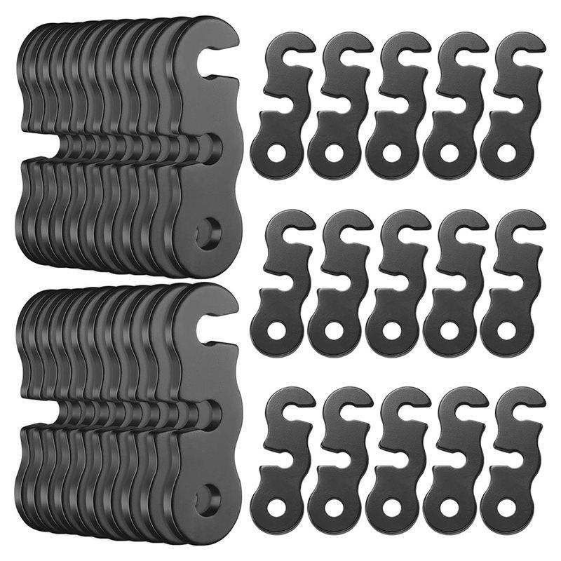 ABFS Cam Cord Tightener 40Pack Guyline Tensioner Aluminum Alloy Tent Cord Paracord Tensioner Guy Line Rope Adjusters