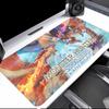 Tapis de Souris Jeu MMonster Hunter Stories Tapis de Bureau Large Clavier Ergonomique Bureau Caoutchouc PC Antidérapant Anti-effilochage Maison Personnalisé