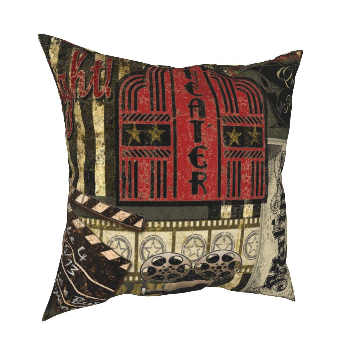 

Винтажные чехлы для билетов в кино, автомобильные декоративные наволочки, наволочки для изготовления ретро-фильмов 40x40cm