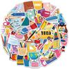 50-Pack Personalized Stickers for School, Journal, Water Bottle & Phone Case Decoration