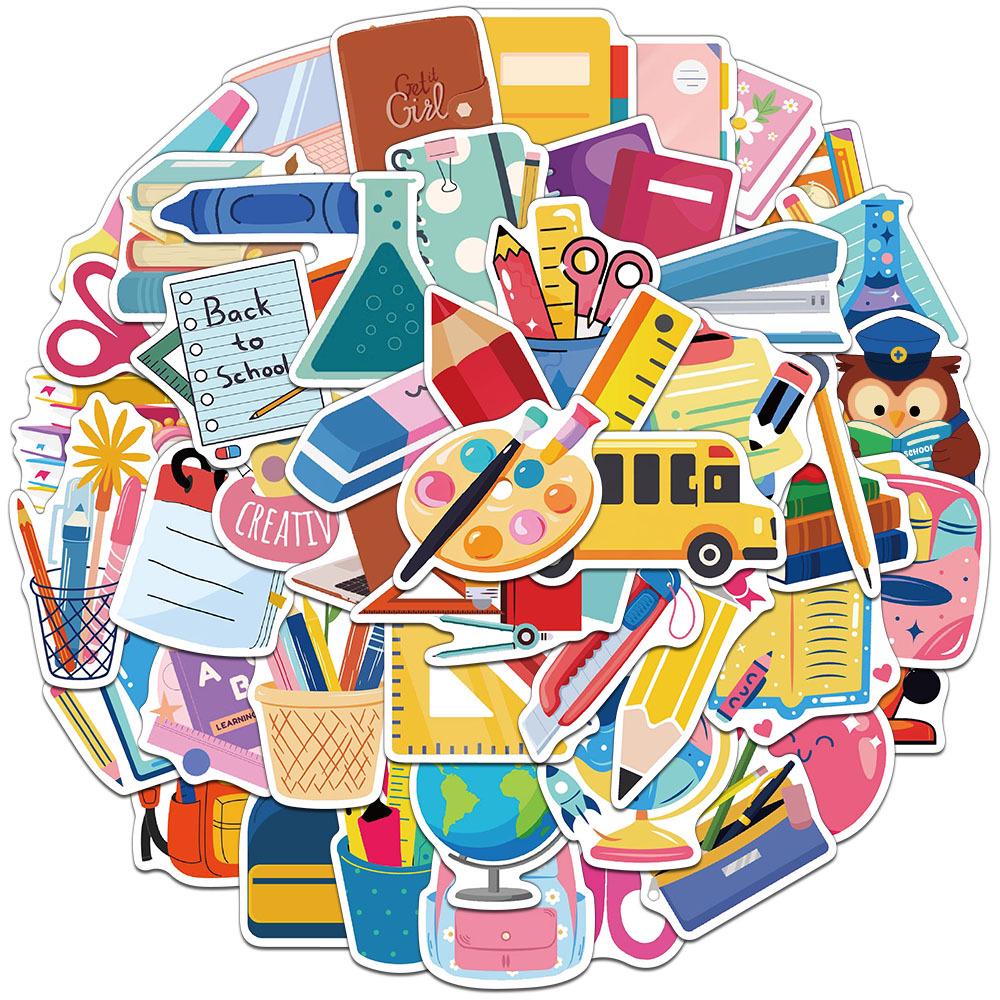 50-Pack Personalized Stickers for School, Journal, Water Bottle & Phone Case Decoration