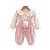 Infant Long Sleeve Two-Piece Look Romper - Spring/Autumn