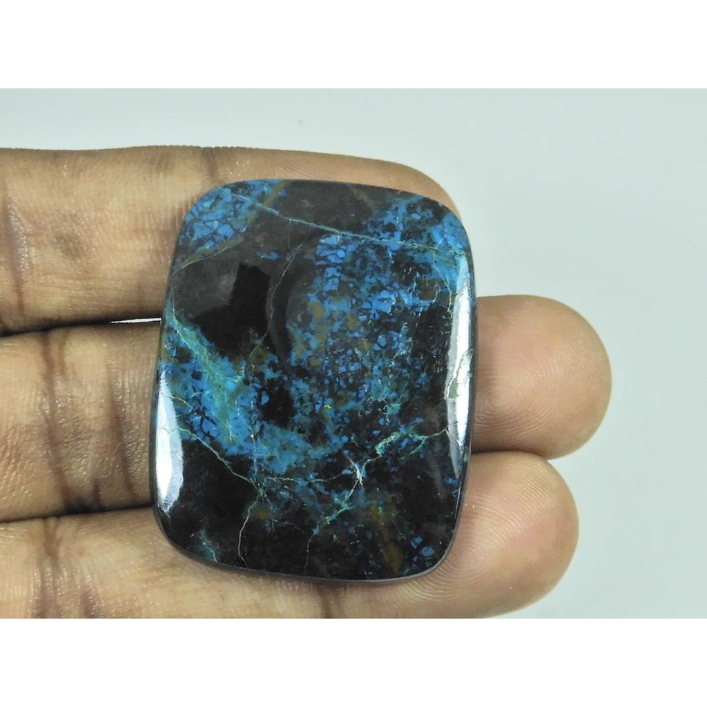 30X39X04 MM Natural Azurite Octagon Shape Cabochon Loose Gemstone 66 Cts. G-232