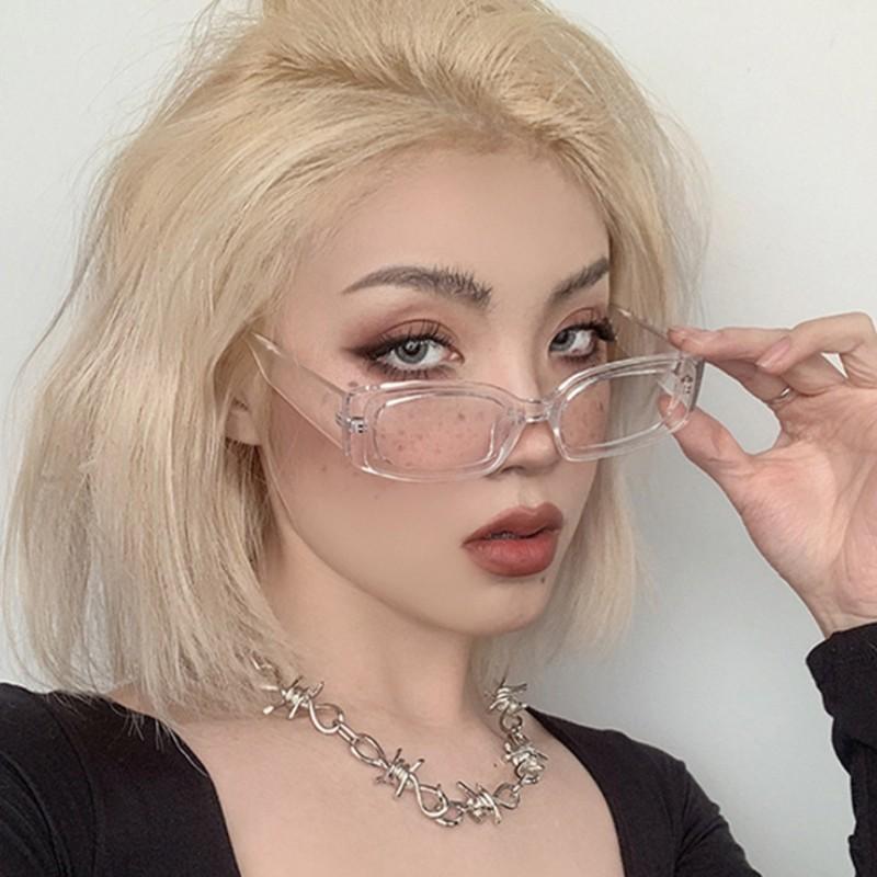 Small Rectangle Sunglasses Women Oval Vintage Brand Designer Square Sun Glasses For Women Shades Female Eyewear Trend