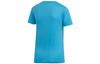 adidas T Shirts Women's Blue Crew Neck Moderate Straight Fit DU0630